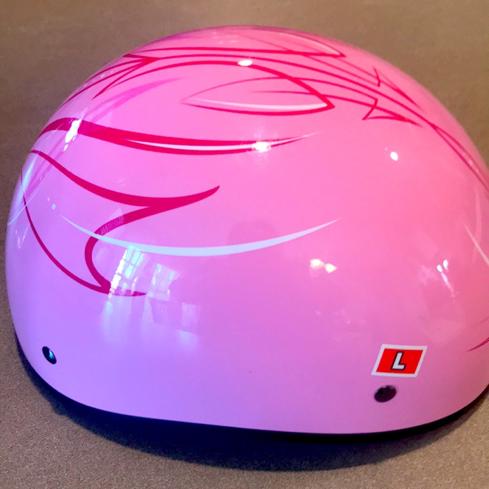 Fulmer AF-70 scooter/motorcycle helmet . Pink half-head open face . New .
